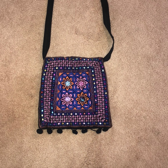 Boho printed bag, handmade from India! - Picture 1 of 3